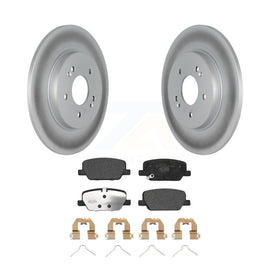 Rear Coated Disc Brake Rotors Ceramic Pad Kit For Hyundai Santa Fe Kia Telluride