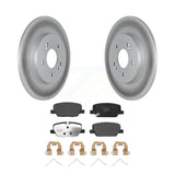 Rear Coated Disc Brake Rotors Ceramic Pad Kit For Hyundai Santa Fe Kia Telluride