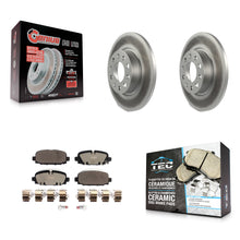 Load image into Gallery viewer, Rear Coated Disc Brake Rotors And Ceramic Pads Kit For Jeep Compass