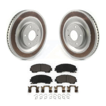 Charger l&#39;image dans la galerie, Front Coated Disc Brake Rotors And Ceramic Pads Kit For INFINITI QX50 QX55