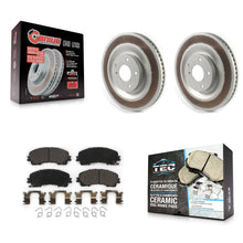 Charger l'image dans la galerie, Front Coated Disc Brake Rotors And Ceramic Pads Kit For INFINITI QX50 QX55