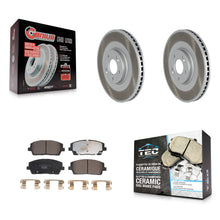 Charger l'image dans la galerie, Front Coated Disc Brake Rotor Ceramic Pad Kit For Kia Telluride Hyundai Palisade