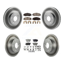 Charger l'image dans la galerie, Front Rear Coated Disc Brake Rotors And Ceramic Pads Kit For Honda Accord
