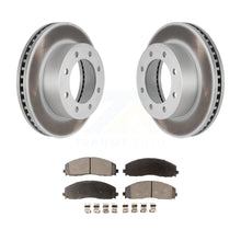 Load image into Gallery viewer, Front Coated Disc Brake Rotor Ceramic Pad Kit For 2013 Ford F-250 Super Duty 4WD