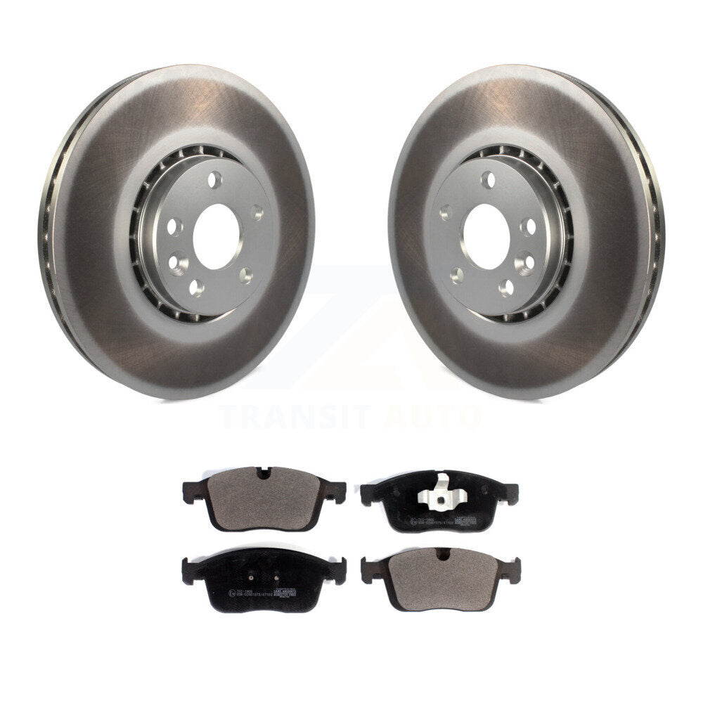 Front Coat Brake Rotors Ceramic Pad Kit For Volvo XC60 With 328mm Diameter Rotor