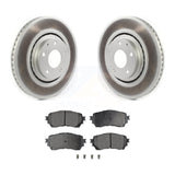 [Front] 2021 Mazda 6 Turbocharged Premium Coated Rotors & Ceramic Pads Brake Kit For Max Braking