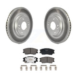 Front Coat Brake Rotor Ceramic Pad Kit For 20-22 Kia Soul 1.6L with Turbocharged