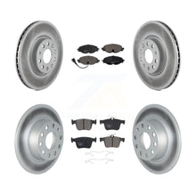 Charger l'image dans la galerie, [Front+Rear] 2022-2023 Volkswagen Taos FWD Premium Coated Rotors &amp; Ceramic Pads Brake Kit For Max Braking