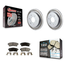 Load image into Gallery viewer, [Rear] 17-19 Nissan Armada With Solid Premium Coated Rotors &amp; Ceramic Pads Brake Kit For Max Braking