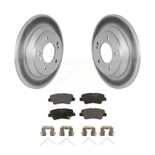 Charger l&#39;image dans la galerie, Rear Coated Disc Brake Rotors And Ceramic Pads Kit For 2020-2022 Kia Soul 1.6L