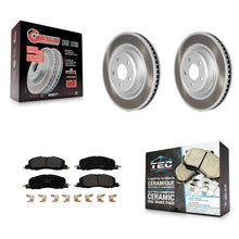 Charger l'image dans la galerie, Front Coated Disc Brake Rotors Ceramic Pad Kit For Ford Explorer Lincoln Aviator