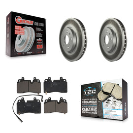 Front Coat Disc Brake Rotor Ceramic Pad Kit For 2020 Chevrolet Corvette Stingray