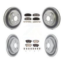 Charger l'image dans la galerie, Front Rear Coated Disc Brake Rotors And Ceramic Pads Kit For Toyota Corolla