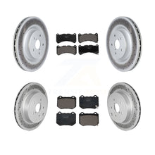 Charger l'image dans la galerie, [Front+Rear] 2018-2020 Subaru WRX STI Premium Coated Rotors &amp; Ceramic Pads Brake Kit For Max Braking