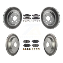 Load image into Gallery viewer, Front Rear Coated Disc Brake Rotor &amp; Ceramic Pad Kit For 2016 Ford Explorer Base
