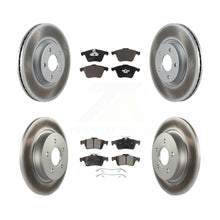 Load image into Gallery viewer, Front Rear Coated Disc Brake Rotors And Ceramic Pads Kit For Volvo S40