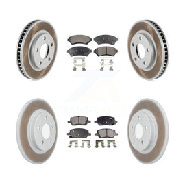 Front Rear Coat Brake Rotors Ceramic Pad Kit For 05 Pontiac Montana SV6 with FWD