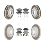 Front Rear Coat Brake Rotors Ceramic Pad Kit For 05 Pontiac Montana SV6 with FWD