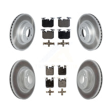 Charger l'image dans la galerie, Front Rear Coated Disc Brake Rotor And Ceramic Pad Kit For BMW 230i xDrive M240i
