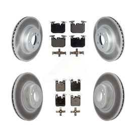 Front Rear Coated Disc Brake Rotor And Ceramic Pad Kit For BMW 230i xDrive M240i