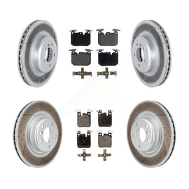Front Rear Coated Disc Brake Rotor And Ceramic Pad Kit For BMW 230i xDrive M240i