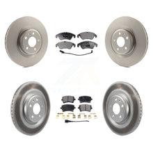 Charger l&#39;image dans la galerie, Front Rear Coated Disc Brake Rotors And Ceramic Pads Kit For Audi S4 S5