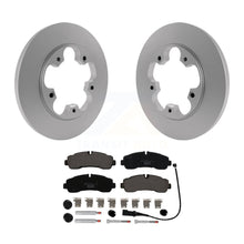 Charger l&#39;image dans la galerie, Rear Coat Brake Rotors Ceramic Pad Kit For 20 Ford Transit-350 With 5 Lug Wheels