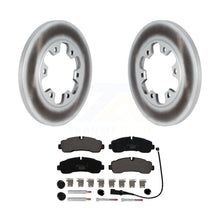 Load image into Gallery viewer, Rear Coated Disc Brake Rotors And Ceramic Pads Kit For Ford Transit-350 HD