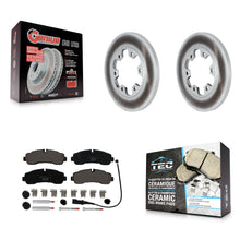 Load image into Gallery viewer, Rear Coated Disc Brake Rotors And Ceramic Pads Kit For Ford Transit-350 HD