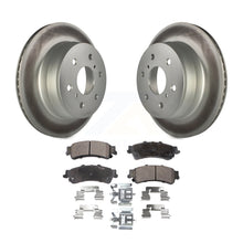 Charger l&#39;image dans la galerie, Rear Coated Disc Brake Rotors And Ceramic Pads Kit For GMC Sierra 1500 Classic