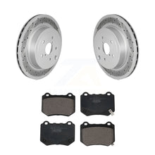 Load image into Gallery viewer, Rear Coated Disc Brake Rotors And Ceramic Pads Kit For 2018-2021 Subaru WRX STI