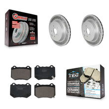 Load image into Gallery viewer, [Rear] 2018-2021 Subaru WRX STI Premium Coated Rotors &amp; Ceramic Pads Brake Kit For Max Braking