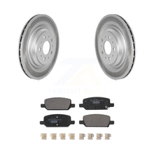 Charger l&#39;image dans la galerie, Rear Coated Brake Rotor &amp; Ceramic Pad Kit For Tesla 3 With Gray Painted Calipers