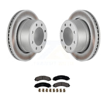 Charger l&#39;image dans la galerie, Rear Coated Brake Rotor Ceramic Pad Kit For 20-21 Ram 3500 With Dual Wheels