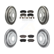 Charger l'image dans la galerie, Front Rear Coated Disc Brake Rotors And Ceramic Pads Kit For Nissan Rogue