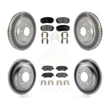 Load image into Gallery viewer, Front Rear Coated Brake Rotor &amp; Ceramic Pad Kit For Hyundai Elantra GT Kia Forte