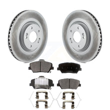 Charger l&#39;image dans la galerie, Front Coated Disc Brake Rotors And Ceramic Pads Kit For 2019-2022 Hyundai Nexo