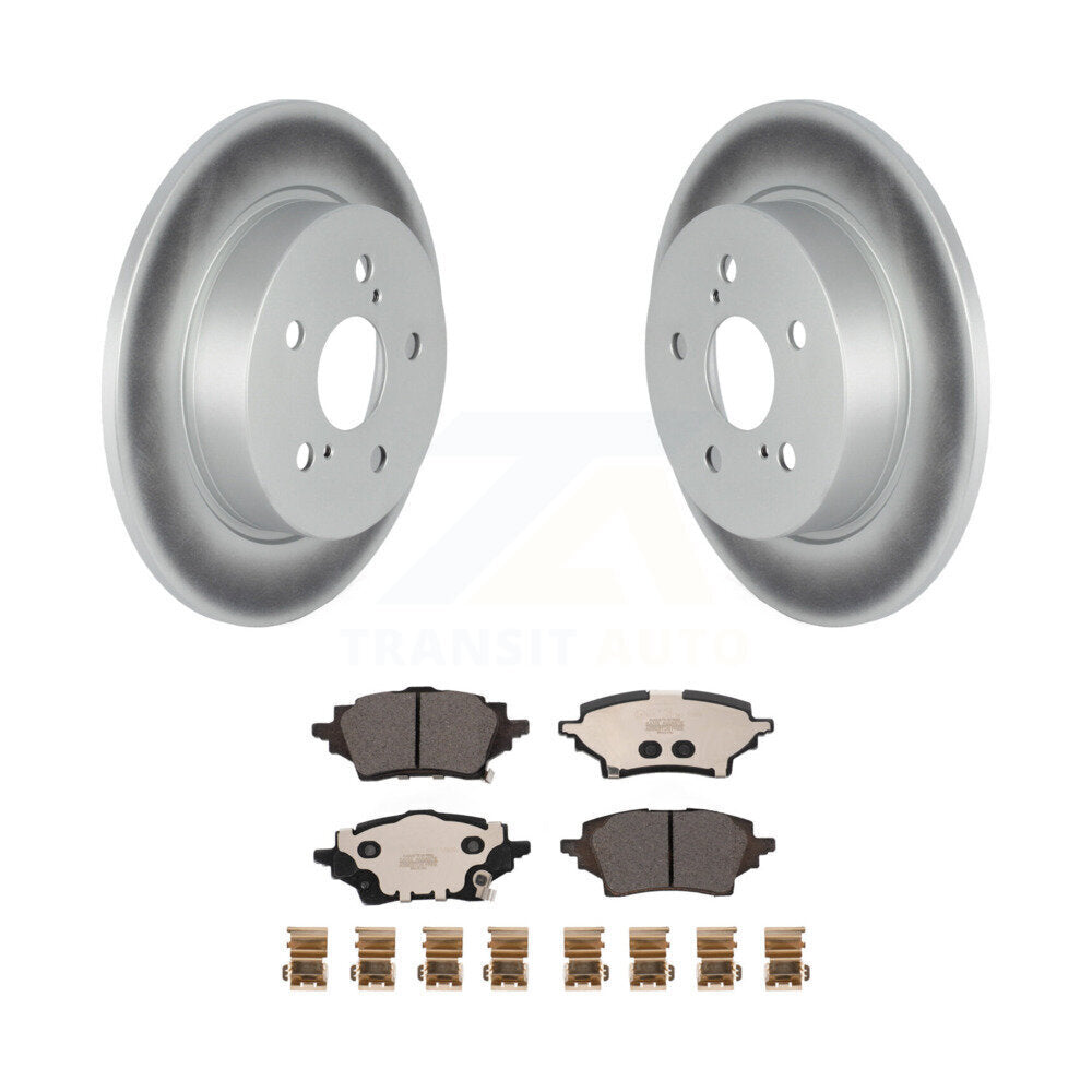 Rear Coated Disc Brake Rotors And Ceramic Pads Kit For Toyota C-HR