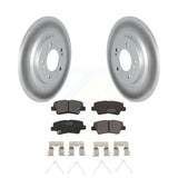 Rear Coat Disc Brake Rotor Ceramic Pad Kit For Kia Hyundai Niro EV Kona Electric