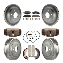 Charger l&#39;image dans la galerie, Front Rear Coat Disc Brake Rotors Ceramic Pad Drum Kit (9Pc) For GMC Sierra 1500