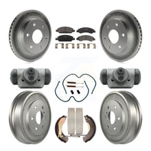 Charger l'image dans la galerie, Front Rear Coat Disc Brake Rotors Ceramic Pad Drum Kit (9Pc) For GMC Sierra 1500