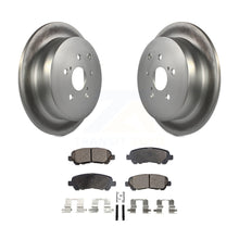 Load image into Gallery viewer, Rear Coated Disc Brake Rotors And Ceramic Pads Kit For Toyota Highlander