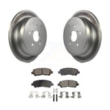 Rear Coated Disc Brake Rotors And Ceramic Pads Kit For Toyota Highlander