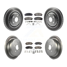Charger l'image dans la galerie, Front Rear Coated Disc Brake Rotors And Ceramic Pads Kit For Toyota Highlander