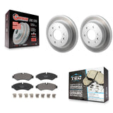 Rear Coated Brake Rotors Ceramic Pad Kit For Mercedes-Benz Sprinter 2500 3500 4500 3500XD KGT-103196