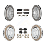 Front Rear Coat Brake Rotor Ceramic Pad Kit For Dodge Charger R/T Scat Pack with RWD 6.4L KGT-103331
