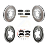Front Rear Coat Brake Rotors Ceramic Pad Kit For Ford Transit-250 Transit-350 Transit-150 KGT-103370