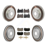 Front Rear Coat Brake Rotors Ceramic Pad Kit For 2016 Chevrolet Camaro With Brembo Brakes KGT-104375