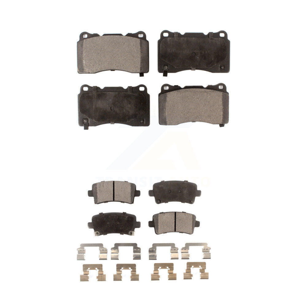 Front Rear Ceramic Brake Pads Kit For Cadillac XTS Buick Regal Saab 9-5