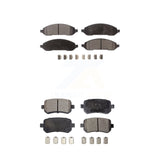 Front Rear Ceramic Brake Pads Kit For 2004-2007 Ford Freestar Mercury Monterey